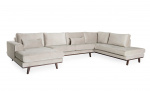 STOCKHOLM U-sofa Høyre Velvet Edition Greige
