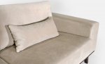 STOCKHOLM Divansofa Venstre Velvet Edition Mørk grå