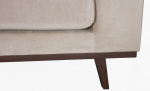 STOCKHOLM Divansofa Venstre Velvet Edition Mørk grå