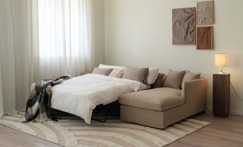 STEDFORD Sovesofa Divan Høyre Kaki i gruppen Stue / Sofaer / Sovesofaer hos Sofas & more (STF-CORN-RHF-067-2D)