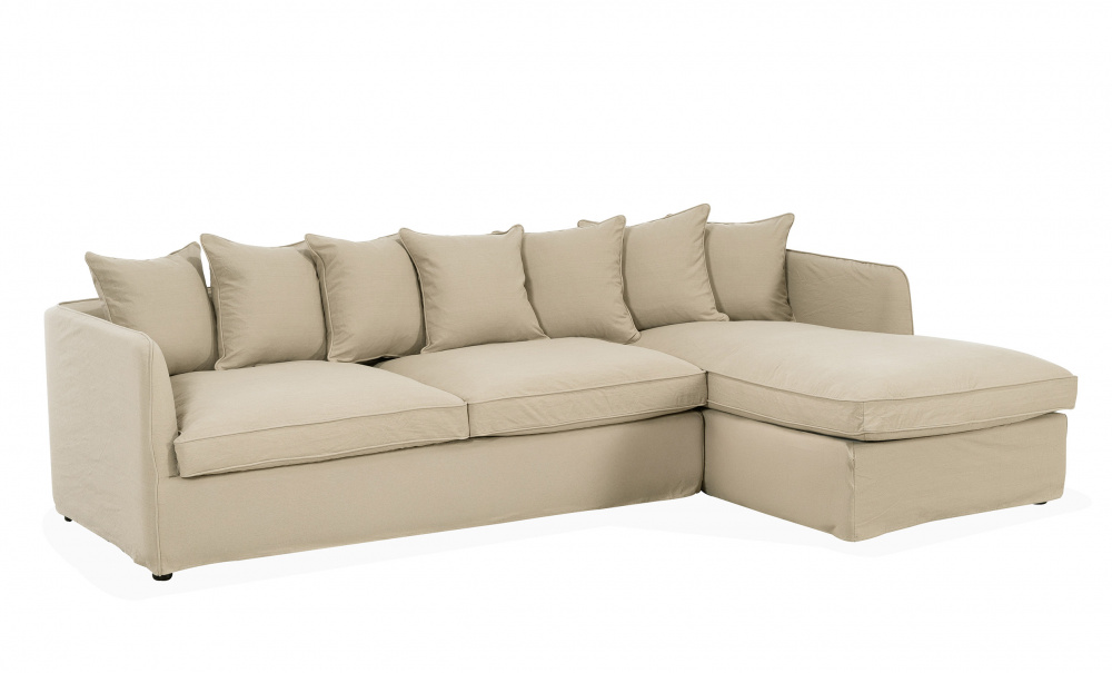 STEDFORD Sovesofa Divan Høyre Kaki i gruppen Stue / Sofaer / Sovesofaer hos Sofas & more (STF-CORN-RHF-067-2D)