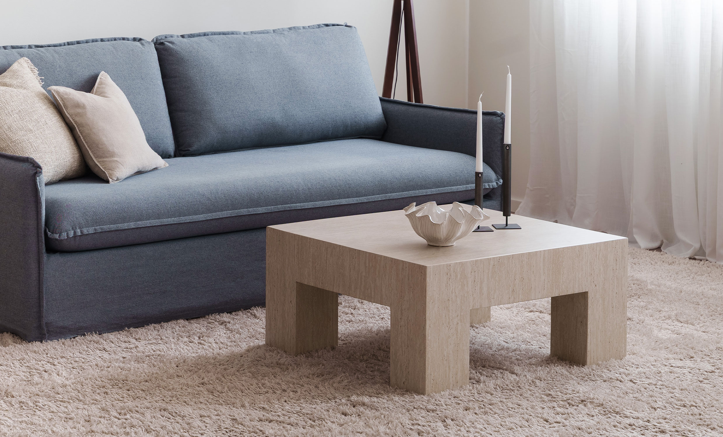 CATANIA Sofabord 80 Sandbeige