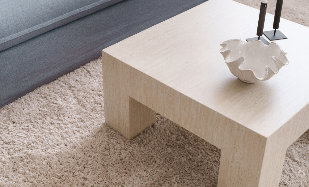 CATANIA Sofabord 80 Sandbeige i gruppen Stue / Sofabord hos Sofas & more (TD-CT2-TRA-BE)