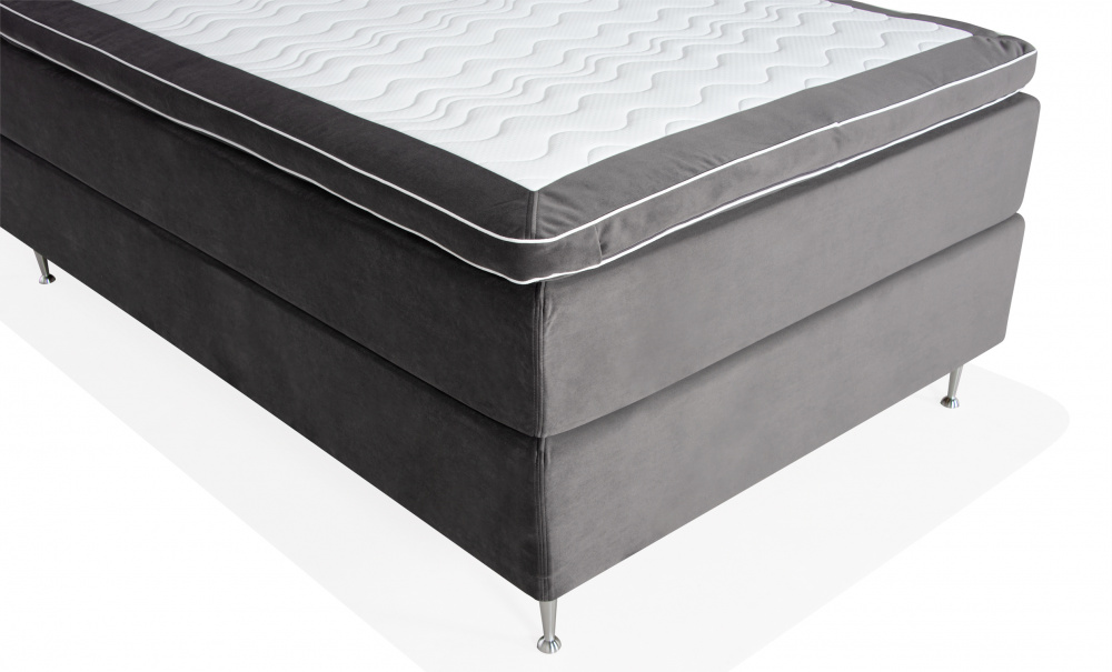 VRMD Premium Sengesett 140 Velvet Dark Grey i gruppen Soverom / Senger / Sengepakke hos Sofas & more (VARMDOPKT140-SAL18)